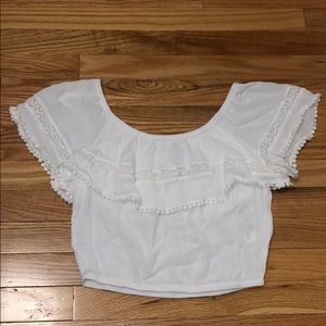 White off the shoulder top - size 6